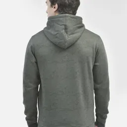 Crimsoune Club Olive Regular Fit Printed Hooded Sweatshirt image 2