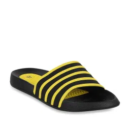 CL Sport by Carlton London Men's Black & Yellow Slides image 2