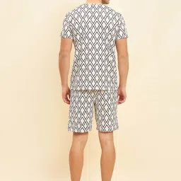Sweet Dreams Light Beige Regular Fit Printed T-Shirt & Shorts Set image 2