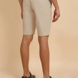 Allen Solly Beige Cotton Slim Fit Shorts image 2