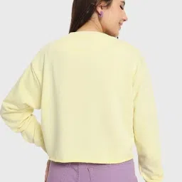 Bewakoof Yellow Graphic Relaxed Fit Sweatshirt image 2