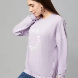 Club York Purple Graphic Print Sweatshirt image 4