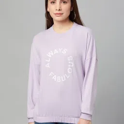 Club York Purple Graphic Print Sweatshirt image 1