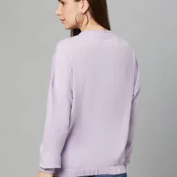 Club York Purple Graphic Print Sweatshirt image 2