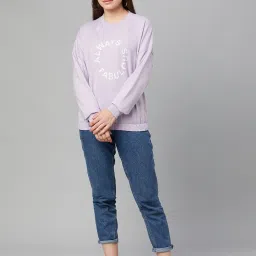 Club York Purple Graphic Print Sweatshirt image 5