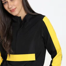 Bewakoof Black & Yellow Regular Fit Jacket image 3