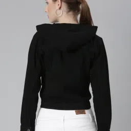 showoffff SHOWOFF Black Regular Fit Denim Jacket image 2