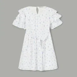 Fame Forever by Lifestyle Girls White Printed Dress-picture-41