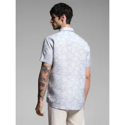 Jack & Jones Blue Regular Fit Floral Print Shirt image 2