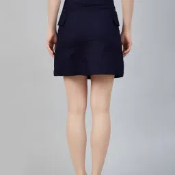 Marie Claire Navy A-Line Mini Skirt image 2
