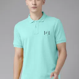 Mast & Harbour Polo Collar Pure Cotton Casual T-shirt-picture-23
