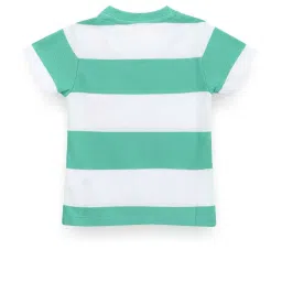U.S. Polo Assn. Kids Green & White Striped T-Shirt image 2