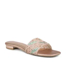 Inc.5 Women's Rose Gold Ethnic Sandals image 2