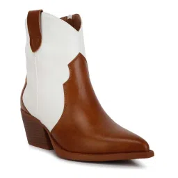 London Rag Women's Tan Cowboy Boots image 2