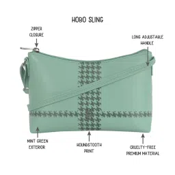 Baggit Green Printed Large Cross Body Bag image 2