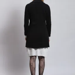 Monte Carlo Black Wool Regular Fit Coat image 2