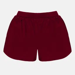 Kiddopanti Kids Wine Solid Shorts image 2