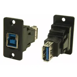 RS PRO Straight Panel Mount USB Connector 2 Port Type B to A, 2188302-picture-15