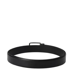 Van Heusen Black Leather Solid Waist Belt image 2