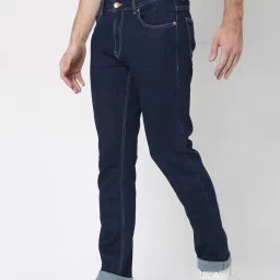 Spykar Blue Lightly Washed Jeans image 3
