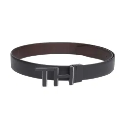 TOMMY HILFIGER Black & Brown Ottos Reversible Belt image 2