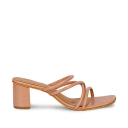 Mozafia Women's Blush Cross Strap Sandals image 2