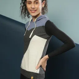 Campus Sutra Multicolor Regular Fit Hoodie image 3