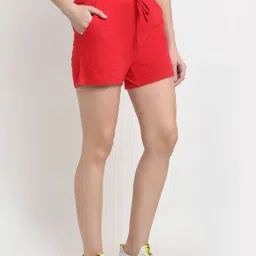 BRINNS Red Regular Fit Mid Rise Shorts image 3