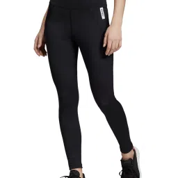 Adidas Black & White Mid Rise Tights image 1