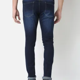 Spykar Dark Blue Super Skinny Fit Lightly Washed Jeans image 2