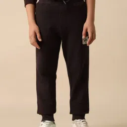 U.S. Polo Assn. Boys Brown Cotton Textured Joggers-picture-39