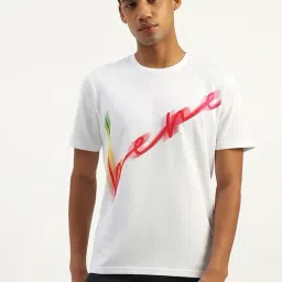 United Colors of Benetton White Cotton Graphic Print T-Shirt-picture-31