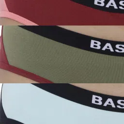 BASIICS by La Intimo Multicolor Cotton Hipster Panty( Pack Of 3 ) image 5