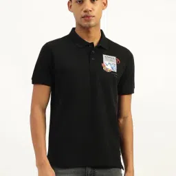 United Colors of Benetton Black Cotton Graphic Print T-Shirt-picture-11