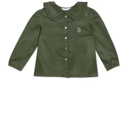 U.S. Polo Assn. Kids Olive Solid Top image 1