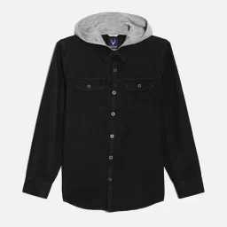 Allen Solly Kids Black Slim Fit Shirt-picture-17