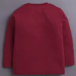 Bumzee Kids Wine Cotton Printed Pyjama Sets image 2