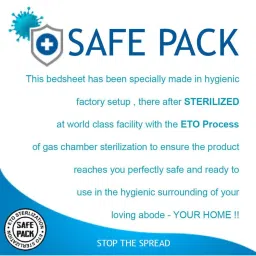 Swayam Printed Pink & Beige 160 TC Cotton Single Bedsheet with 2 Pillow Covers image 4