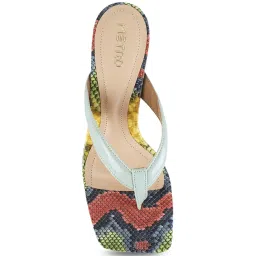 Metro Women's Green Thong Sandals image 3