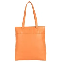 Baggit Orange Solid Medium Tote Handbag image 1