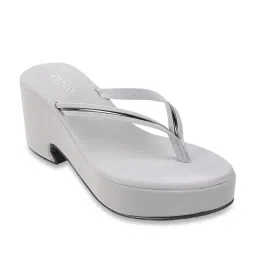Metro Women's Grey Thong Sandals image 2
