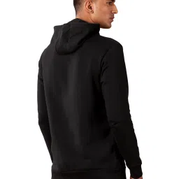 The Souled Store Black Batman: 3D Logo Hooded Sweatshirt image 2