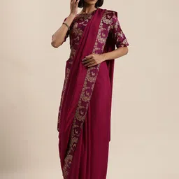 DIVASTRI Woven Design Mysore Silk Saree-image-30