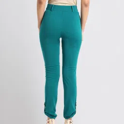 Kazo Teal Flat Front Trouser image 2