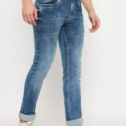 Duke Blue Blended Slim Fit Washed Jeans image 4