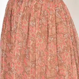 Scorpius Maroon Floral Skirts image 5