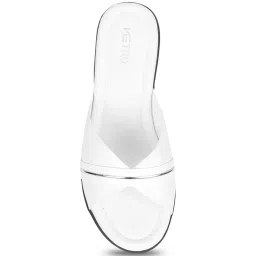 Metro Women's White Casual Wedges image 3