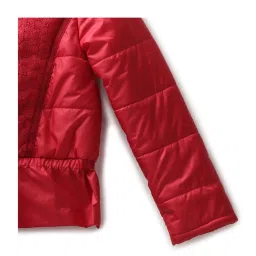 Under Fourteen Only Kids Red Embroidered Full Sleeves Jacket image 4