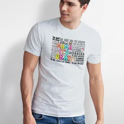 Seekbuylove Men Typography Printed Bio Finish T-shirt image 3