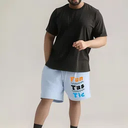 Toodle Plus Men Plus Size Cotton Shorts-image-62